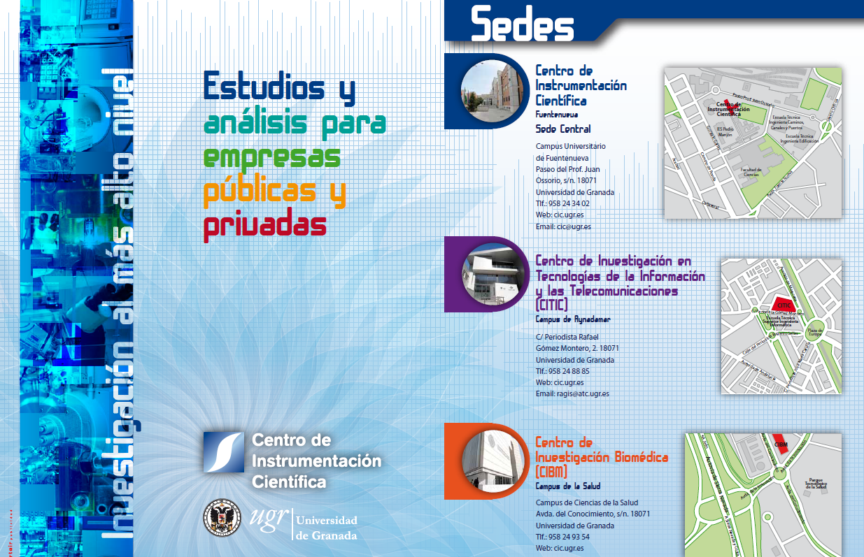 Folleto Centro de Instrumentaci�n Cient�fica